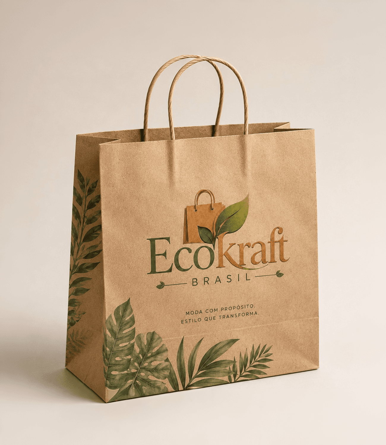 Sacola kraft personalizada para lojas