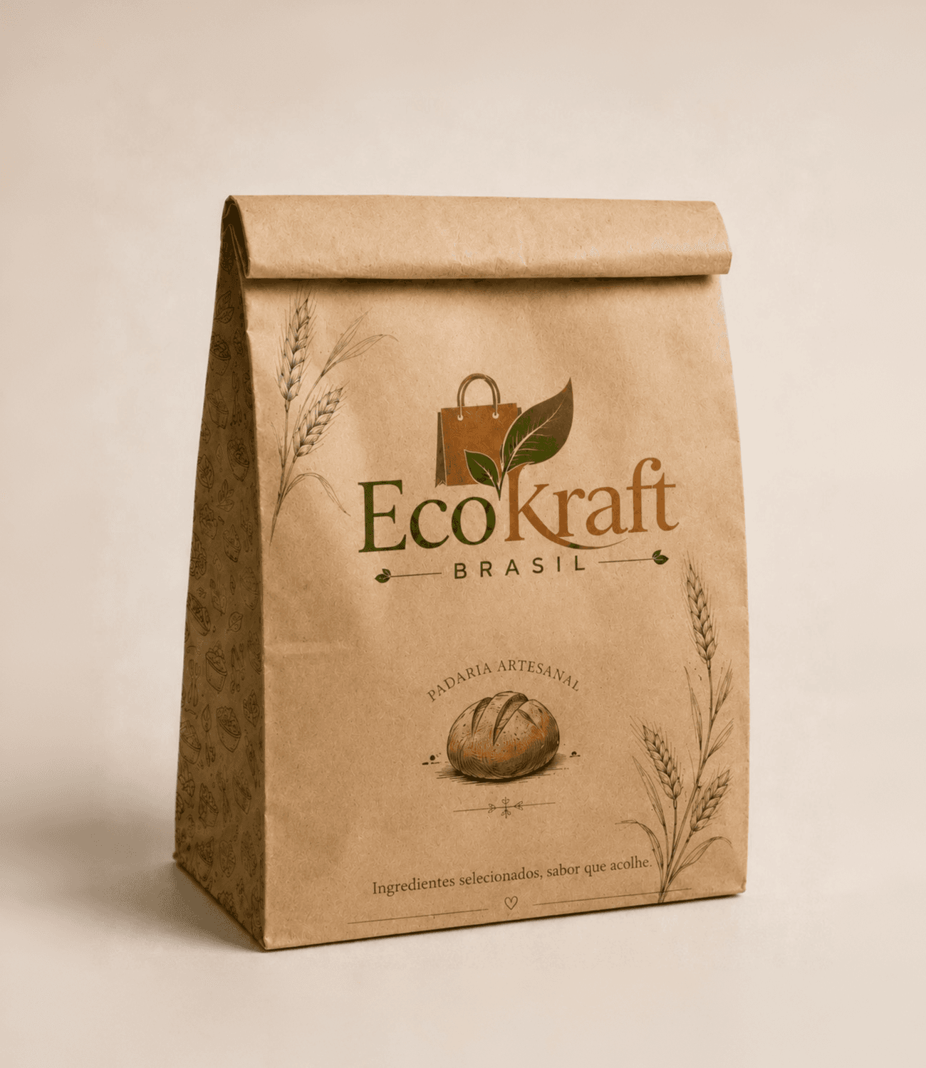 Embalagem kraft personalizada para padaria